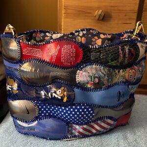 Colorful Patchwork Bucket Bag